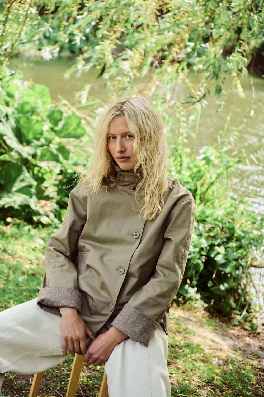 Bavina-M jakke - O46 Brindle Sand